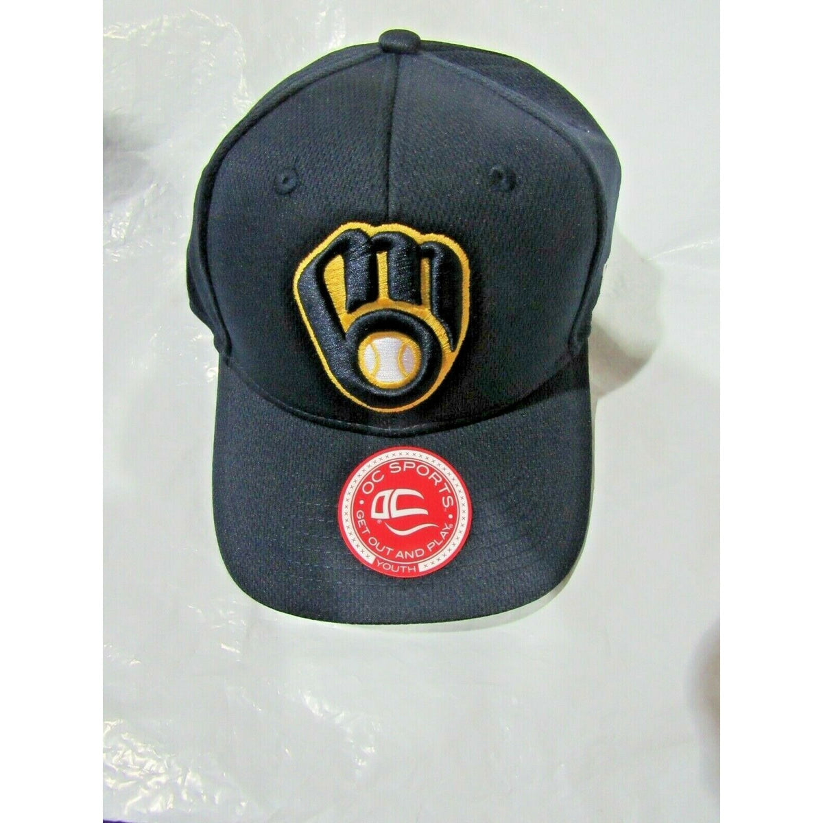MLB Youth Milwaukee Brewers Raised Replica Mesh Baseball Cap Hat 350