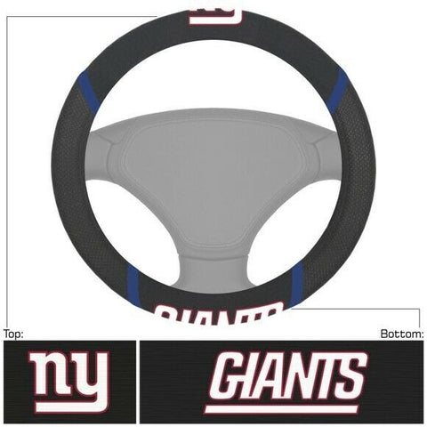 NFL New York Giants Embroidered Mesh Steering Wheel Cover by FanMats