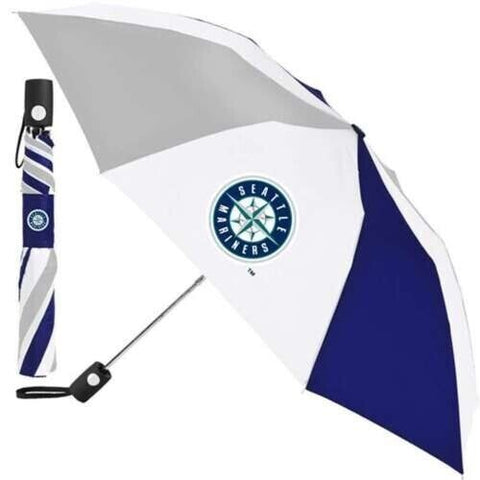 MLB Seattle Mariners 3 Color 42" Travel Umbrella by McArthur for WinCraft