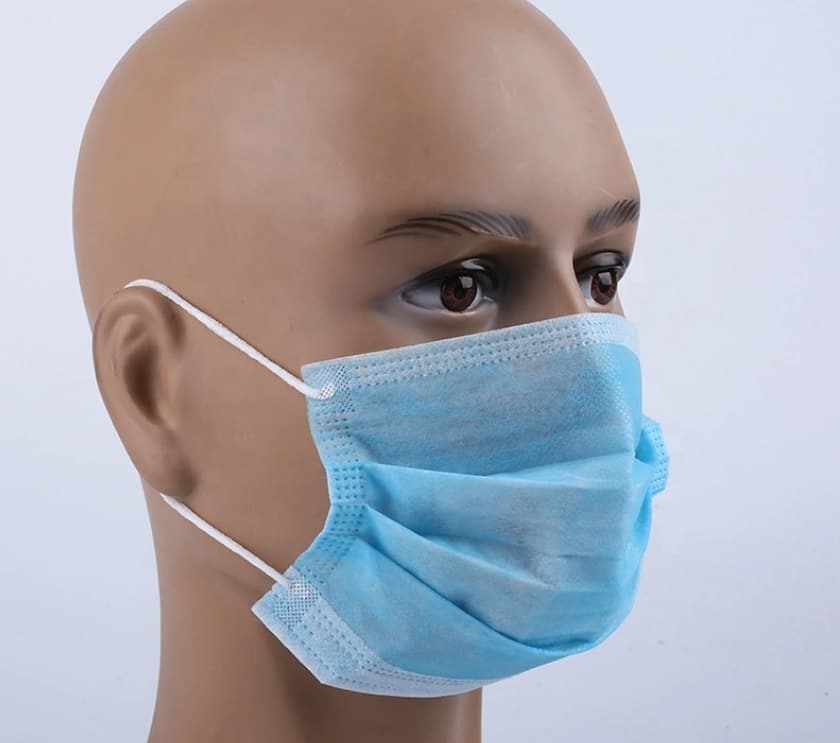Single Use 3-Ply Face Mask Mouth Cover with Ear Loop Lot of 10