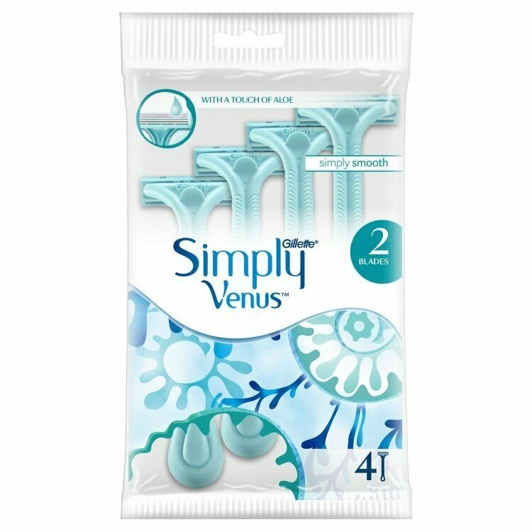 Simply Venus 2 Blades Razor 4 razors/package by Gillette