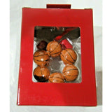 2018 on Ribbon w/Six Basketball Round Christmas Ornament by Hallmark