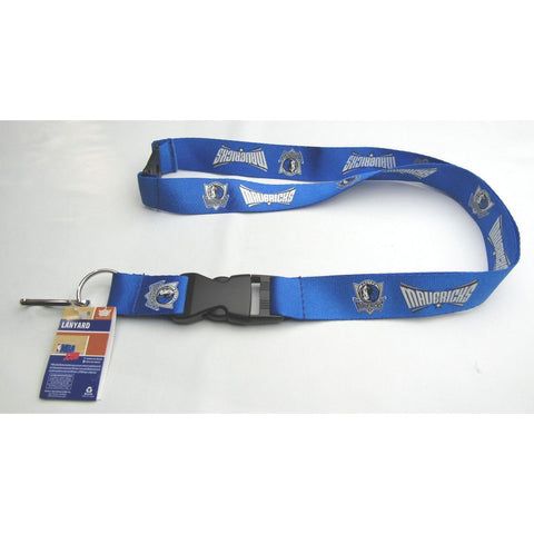 NBA Dallas Mavericks Logo on Blue Lanyard Detachable Buckle 23"X1" by Aminco
