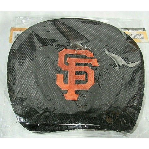 MLB San Francisco Giants Embroidered Logo Headrest Covers Set of 2 by Fanmats