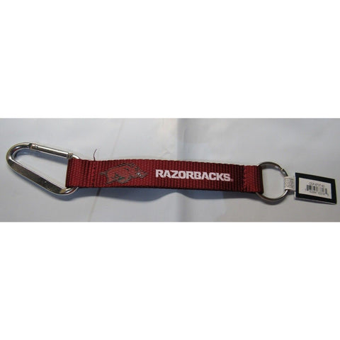 NCAA Arkansas Razorbacks Wristlet Carabiner w/Key Ring 8.5" long by Aminco