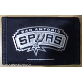 NBA San Antonio Spurs Tri-fold Nylon Wallet with Printed Logo
