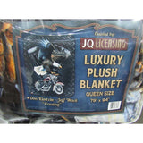 Eagle Motorcycle "CRUISING" Jeff Wack Luxury Plush Blanket Queen 79"x94"