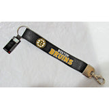 NHL Boston Bruins Wristlet Key Chains Hook and Ring 9" Long by Aminco