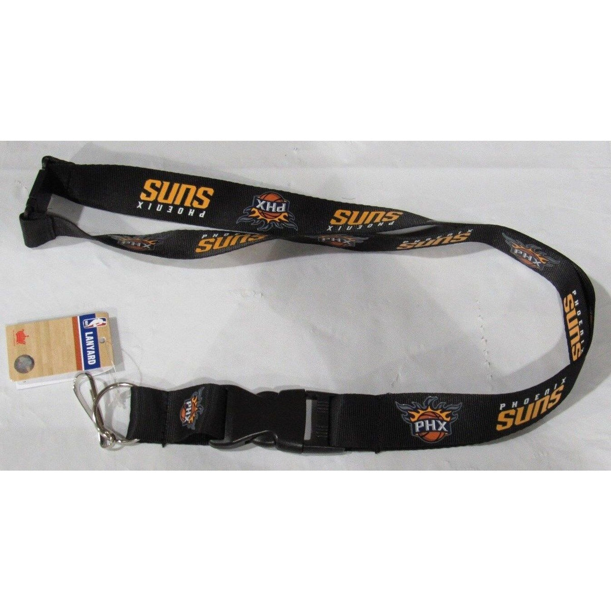 NBA Phoenix Suns Logo on Black Lanyard Detachable Buckle 23"X3/4" by Aminco