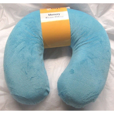 Bargain Buys Travel Neck Pillow Memory Foam Carolina Blue