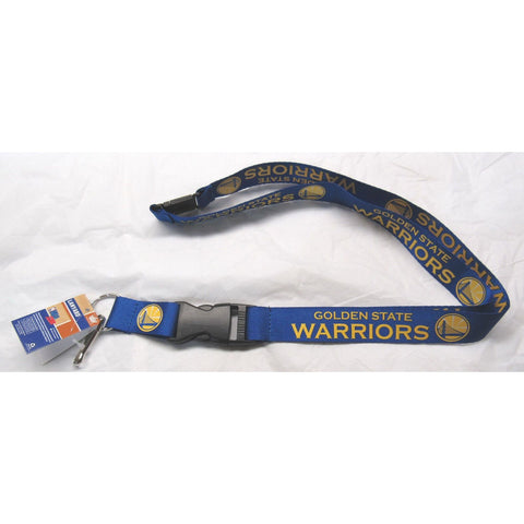 NBA Golden State Warriors Logo on Red Lanyard Detachable Buckle 23"X1" by Aminco