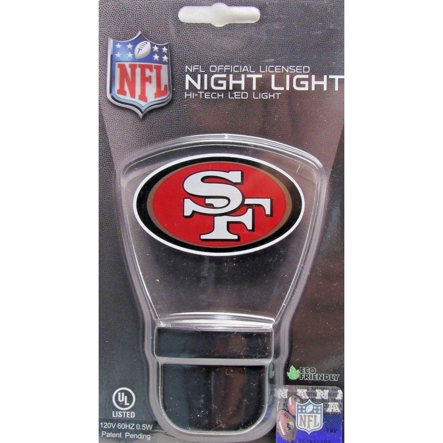 NFL Hi-Tech LED Night Light Made by Authentic Street Signs