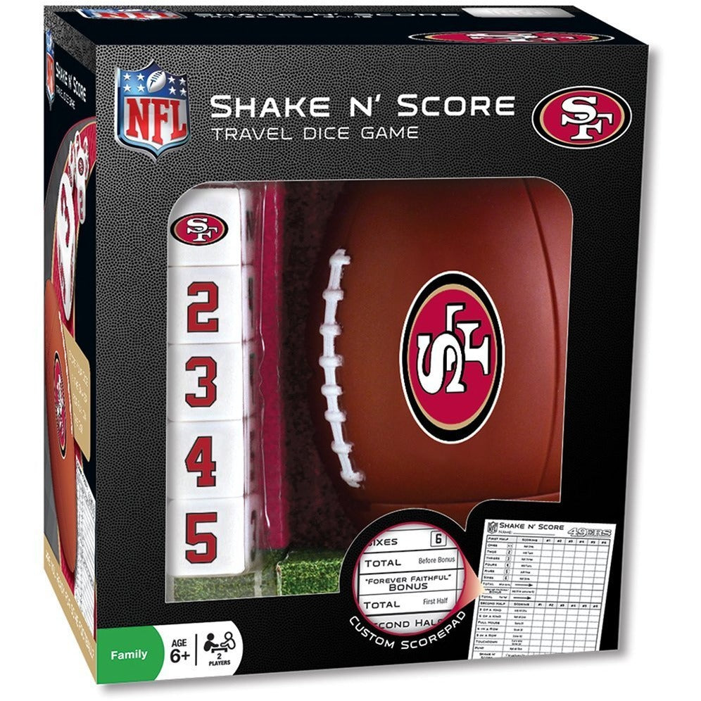 NFL Team Logo on Shake 'n Score Game by Masterpieces Puzzle Co.