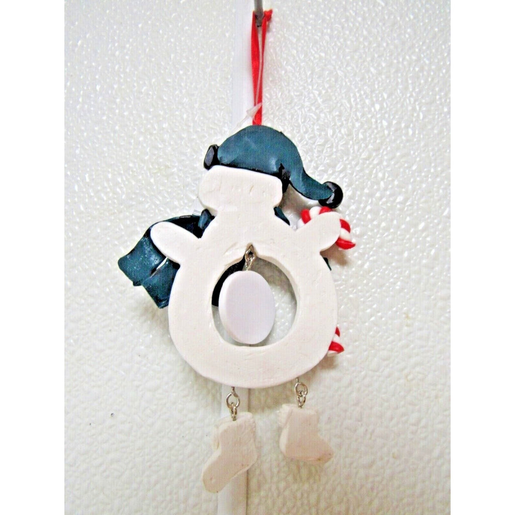 NHL San Jose Sharks Clay Dough Snowman Christmas Ornament by Team Sports America