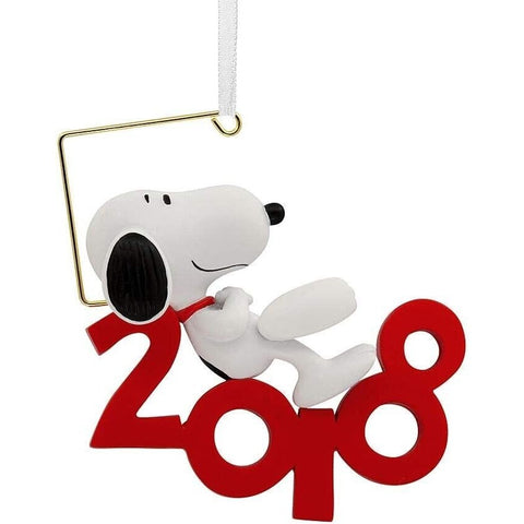 Peanuts Snoopy Laying Red 2018 Christmas Tree Ornament by Hallmark