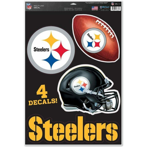 NFL Pittsburgh Steelers 11" x 17" Ultra Decals 4ct Sheet WinCraft