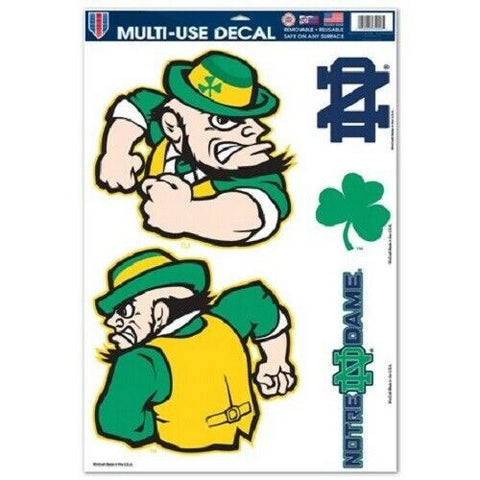 NCAA Notre Dame 11" x 17" Ultra Decals / Multi-Use Decal 5ct Sheet WINCRAFT
