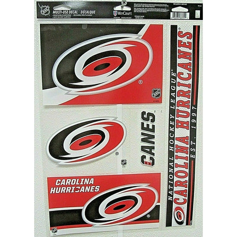 NHL Carolina Hurricanes 11" x 17" Ultra Decals/Multi-Use Decals 5ct Sheet WinCraft
