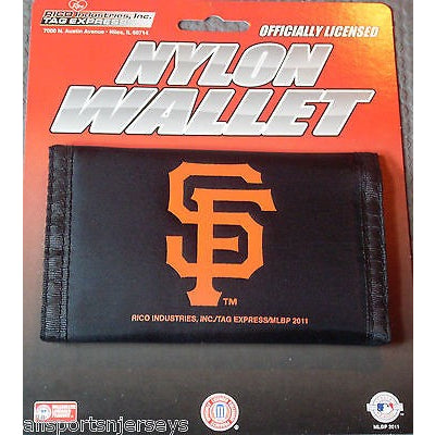 MLB San Francisco Giants Tri-fold Nylon Wallet with Printed Logo