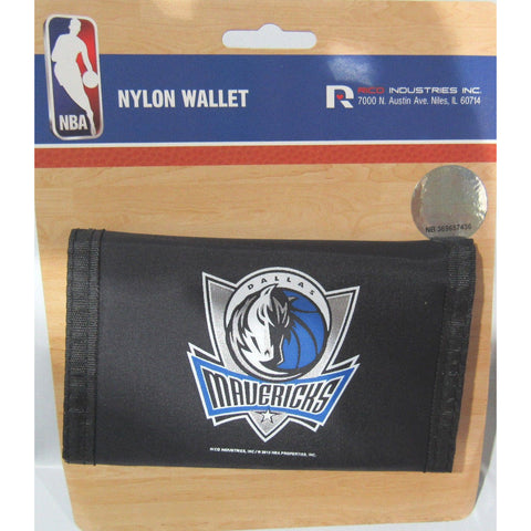 NBA Dallas Mavericks Tri-fold Nylon Wallet with Printed Logo