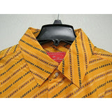 NBA Los Angeles Lakers Gold Button Up Dress Shirt by Headmaster Designer Label Size XL