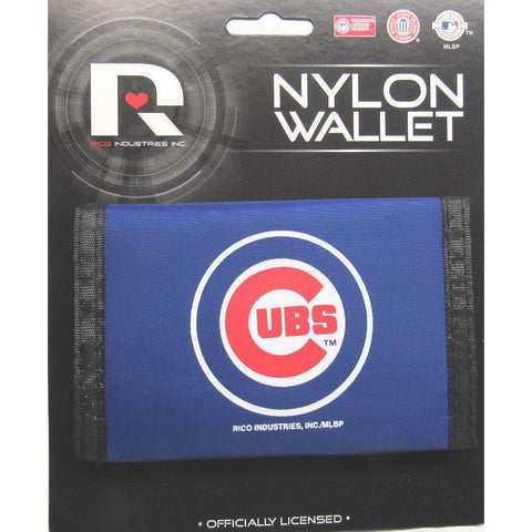 MLB Chicago Cubs Tri-fold Nylon Wallet with Printed Logo