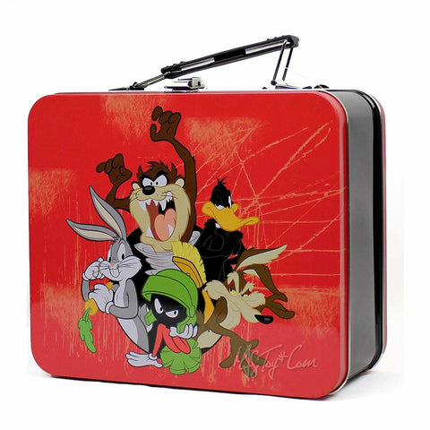Metal Looney Tunes Steel Tin Lunch Box Collector Collection Bugs Bunny Taz