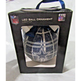 NFL Dallas Cowboys LED Ball Ornament Glitter Plaid Team Sports America