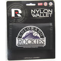 MLB Colorado Rockies Tri-fold Nylon Wallet with Printed Logo