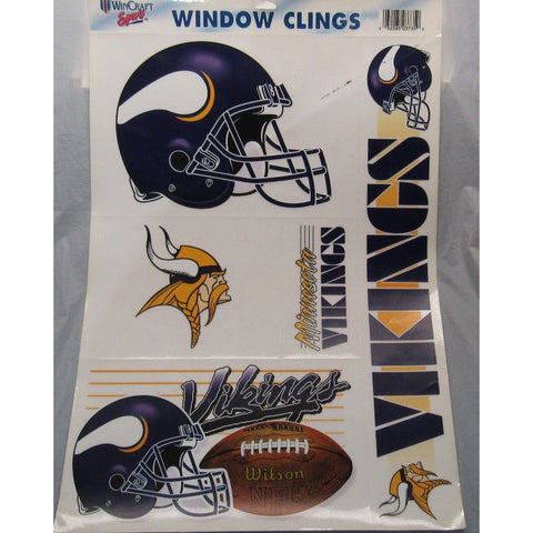 NFL Minnesota Vikings Ultra Decals Window Cling Set of 5 By WINCRAFT