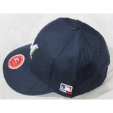 MLB Milwaukee Brewers Youth Cap Flat Brim Raised Replica Cotton Twill Hat Navy Blue