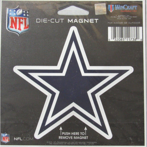 NFL Dallas Cowboys Logo 4 inch Auto Magnet by WinCraft