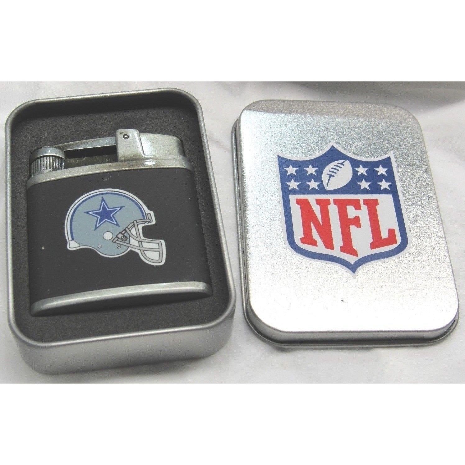 NFL Dallas Cowboys Torch Windproof Refillable Butane Lighter w/Gift Box by FSO