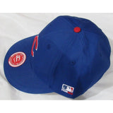 MLB Chicago Cubs Youth Cap Flat Brim Raised Replica Cotton Twill Hat Royal Blue Home