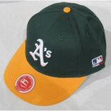 MLB Oakland Athletics A's Youth Cap Flat Brim Raised Replica Cotton Twill Hat