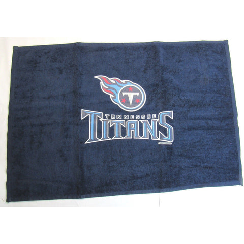 NFL Tennessee Titans Logo and Name Fan Towel Navy 15" by 25" by WinCraft