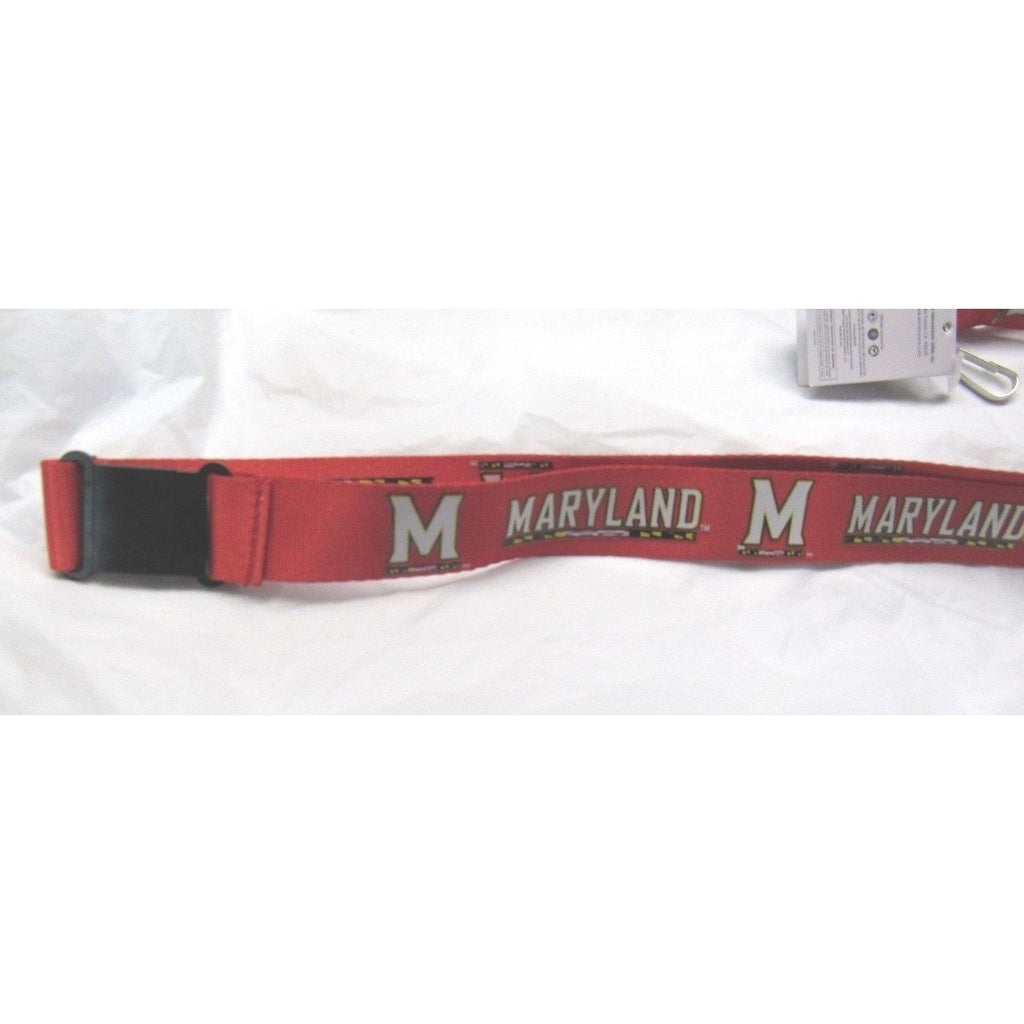 NCAA Maryland Terrapins over Flag Red Lanyard 23" Long 1" Wide by Aminco