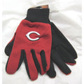 MLB NWT NO SLIP PALM UTILITY WORK GLOVES - CINCINNATI REDS - RED W/BLACK PALM