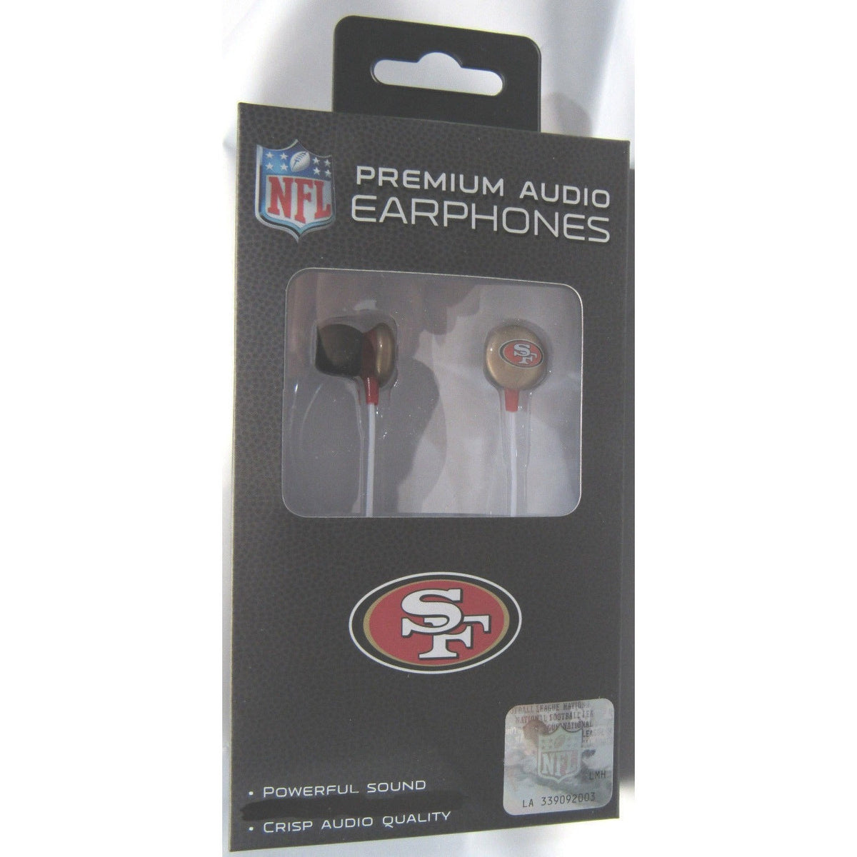 NFL iHip Team Logo Earphones San Francisco 49ers