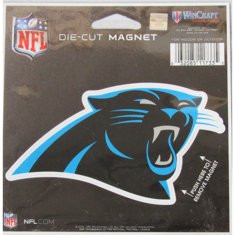 NFL Carolina Panthers Logo 4 inch Auto Magnet by WinCraft