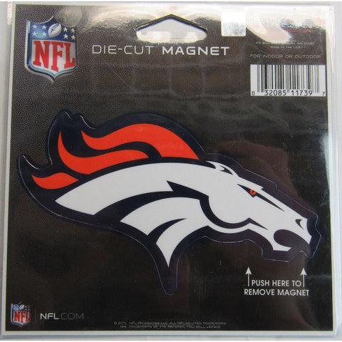 NFL Denver Broncos Logo 4 inch Auto Magnet by WinCraft