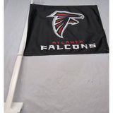 NFL Atlanta Falcons Logo on Black Window Car Flag Rico