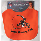 NFL Cleveland Browns Orange LITTLE FAN All Pro INFANT BIB by WinCraft