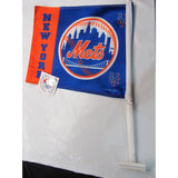 MLB Logo New York Mets Left Window Car Flag RICO or Fremont Die