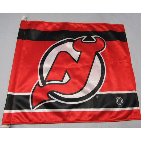 NHL New Jersey Devils Striped Window Car Flag RICO or Fremont Die