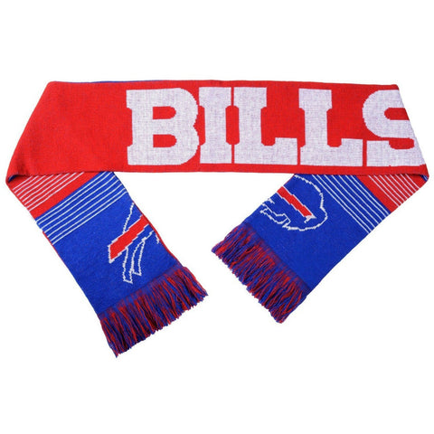 NFL 2015 Reversible Split Logo Scarf Buffalo Bills 64" by 7" FOCO