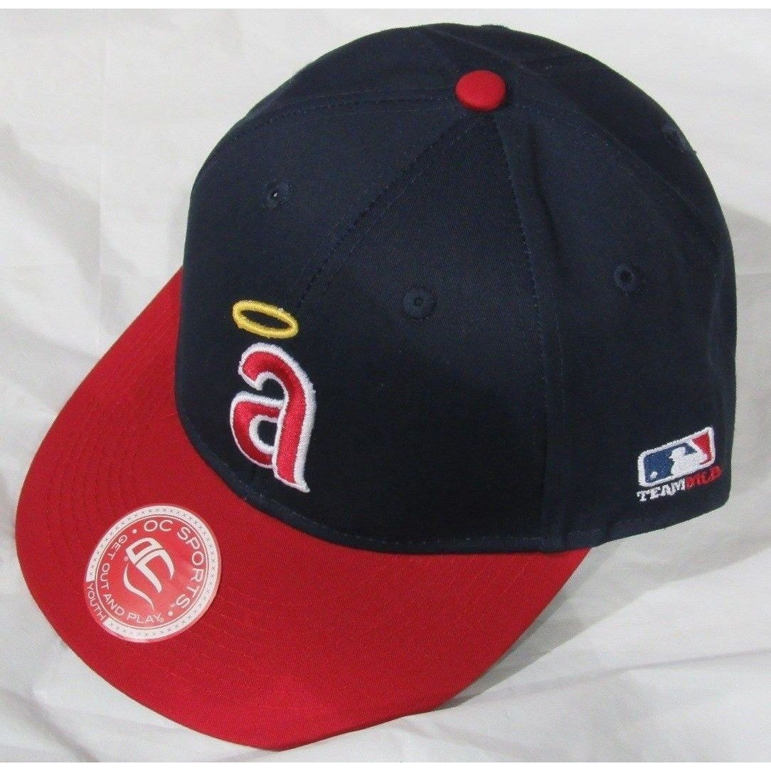 MLB LA Angels of Anaheim Youth Cap Cooperstown Raised Replica Cotton Twill Hat