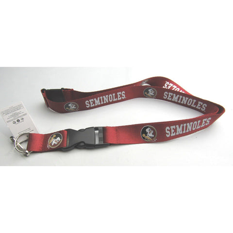 NCAA Florida State Seminoles Red Lanyard Detachable Buckle 23" L 3/4" W by Aminco