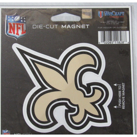 NFL New Orleans Saints Logo 4 inch Auto Magnet by WinCraft