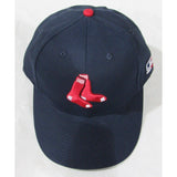 MLB Boston Red Sox Youth Cap Flat Brim Raised Replica Cotton Twill Hat